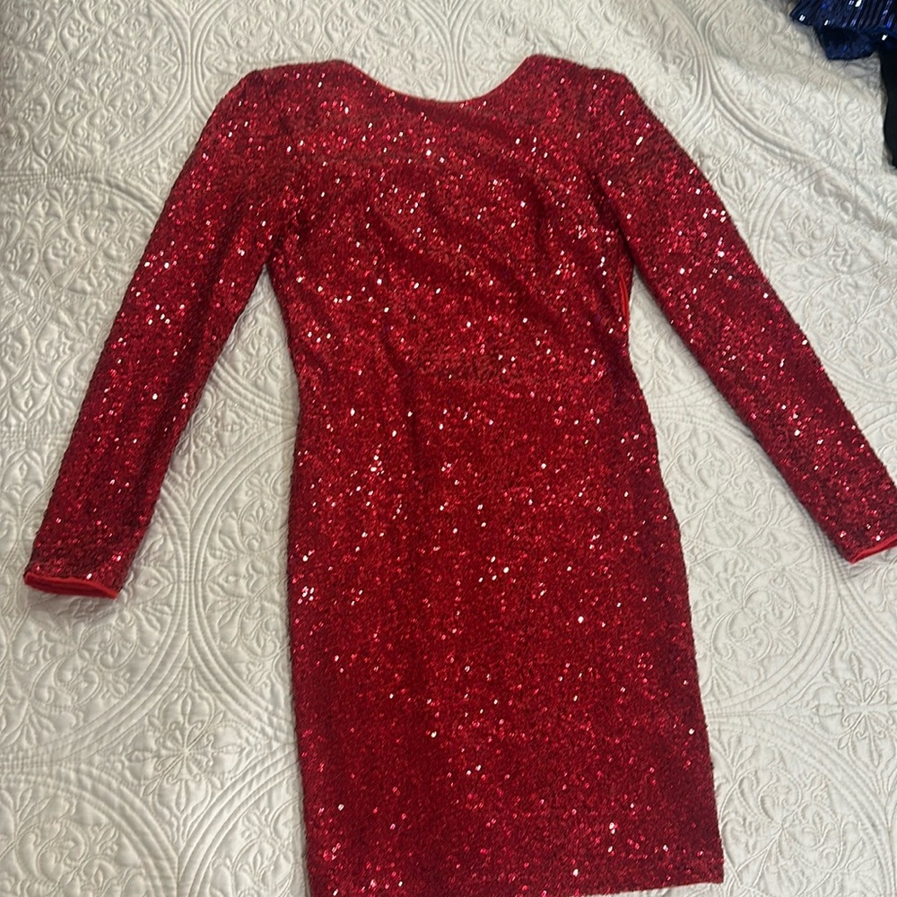 Ruby red holiday dress